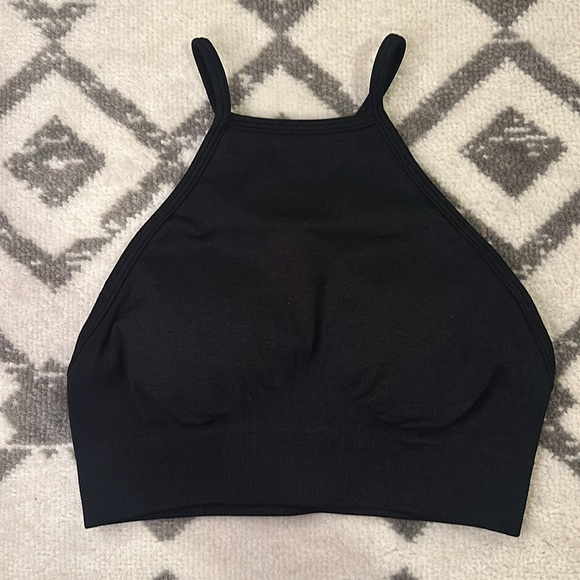 NWOT Peachy Bunz Sports Bra S Black - Picture 3 of 5